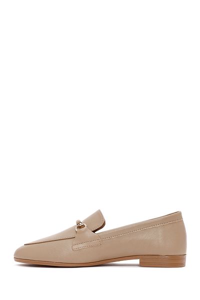 Derimod Women's Powder Buckle Detailed Leather Masculine Loafer 25Afd350018
