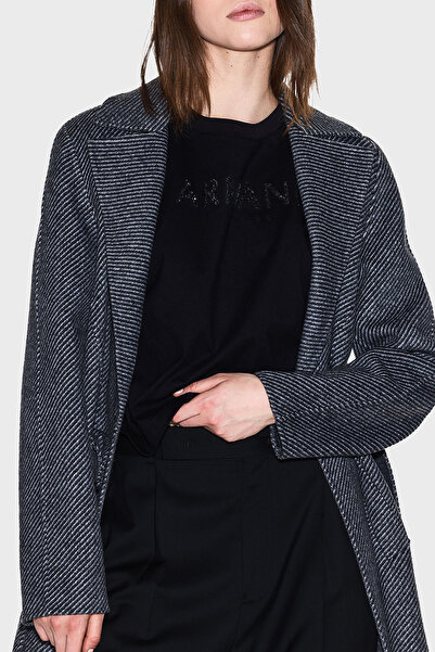 Armani Exchange 100% Cotton Cropped Fit Crew Neck Logo t Shirt t Shirt Xw001364 Af15085