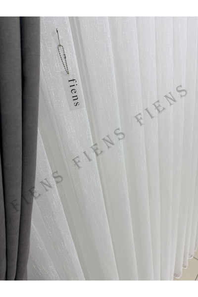 FİENS ŞANTUKLU BAMBU MODERN ZARİF 1/3 Sık Pileli Tül Perde ÜtüIstemez | En Çok Tercih Edilen Model