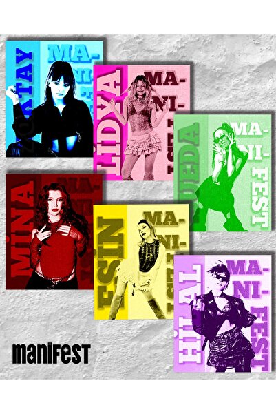 mmb Manifest Grubu Temalı 6’lı Poster Seti – Modern Duvar Dekoru | Kuşe kağıdı | Özel Tasarım 25x30