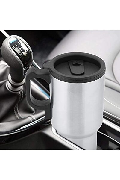 Generic Electric Travel Mug Stainless Steel for Heating Coffee Milk and Hot Water 12V 450ml