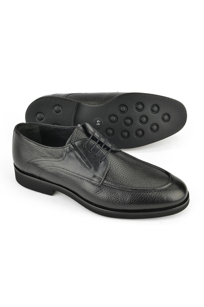 Ziya , Men's Genuine Leather Shoes 151145Z316 Black