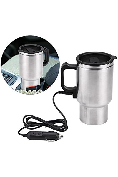 Generic Electric Car Kettle, 450ml, Stainless Steel Travel Cup with 12V DC Charger
