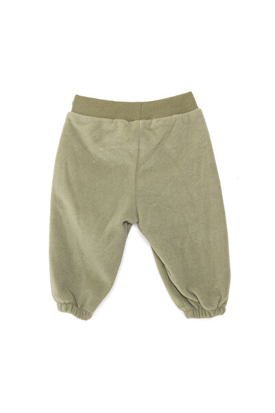 ebebek Hello Baby HelloBaby Erkek Bebek Basic Pantolon Polar Ribanalı Paça Koyu Gri