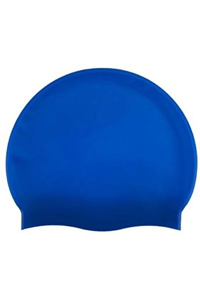 VERTEX Silicone Bonnet Deluxe Swimmer Pool And Sea Bonnet Blue