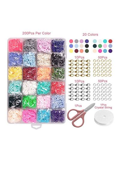 COOYA 24-grid DIY Bracelet Bead Set, Various Colors and Shapes, Free Combination, for Various Occasions