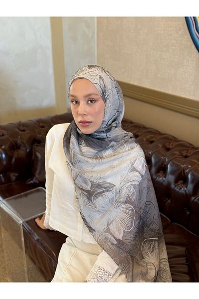 Modakaşmir Esilda Pattern Moon Shawl