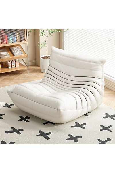 Sheinhome Single Sofa Chair, Floor Sofa Couch, Microfiber Lazy Sofa for Living Room ,Bedroom,Waiting Room