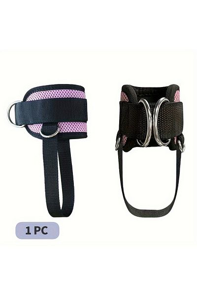 Choice pink-1pc 1PC Padded Ankle Straps Ankle Straps for Cable Machines Double D-Ring Fitness Ankle Cuffs f