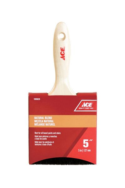 ACE Natural Blend Wooden Handle Paint Brush 5 Inch