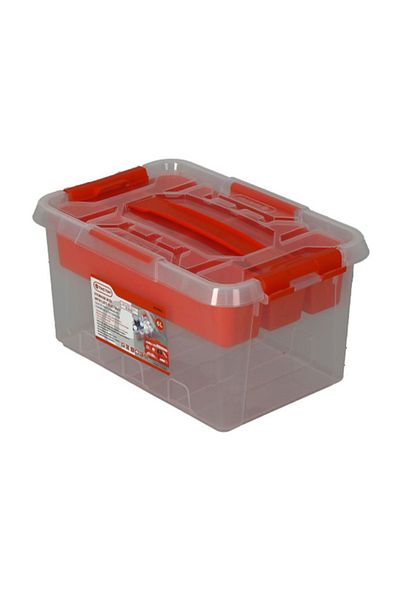 Tactix Storage Box with Lift-Out Tray 6 Liter