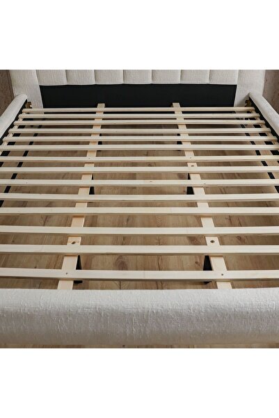 Danube Home Ember 160x200 Upholstered Queen Bed-Natural