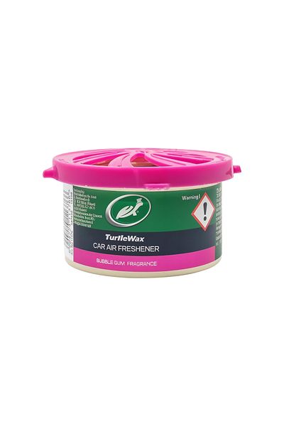 Turtle Wax Car Air Freshener –Bubble Gum Fragrance, Spill-Proof Can, 40g, For Dashboard & Cup Holder