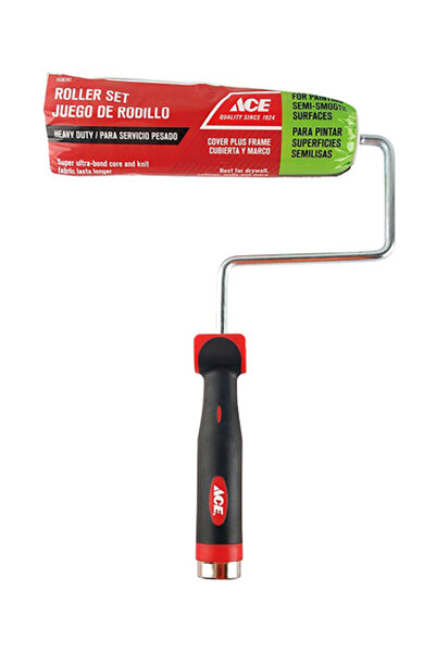 ACE Threaded Handle Professional Paint Roller Cover and Frame Set 22.9 cm