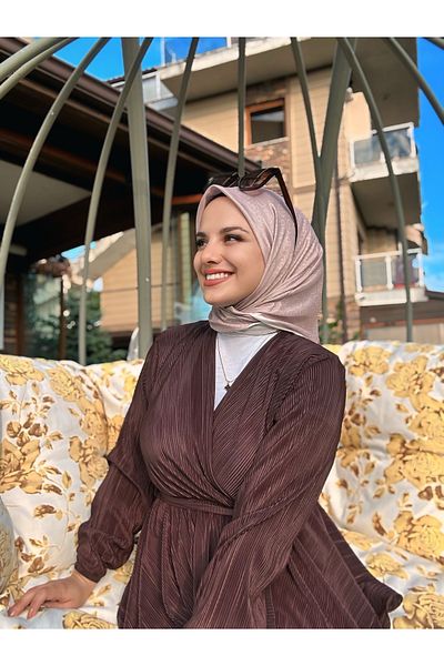 Modakaşmir Mk Cotton Scarf - Rose Cream