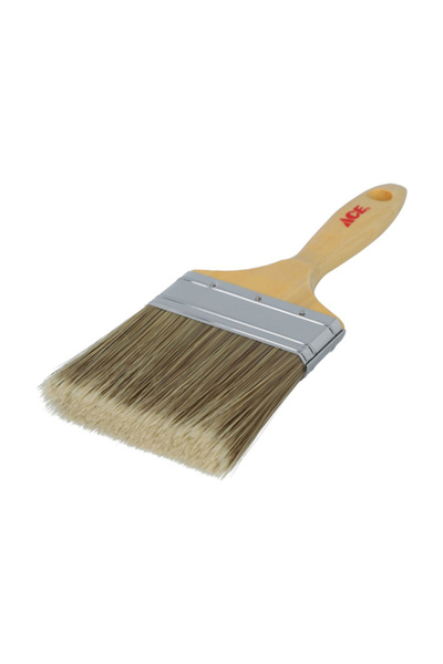 ACE فرشاة طلاء بمقبض خشبي 4 بوصة