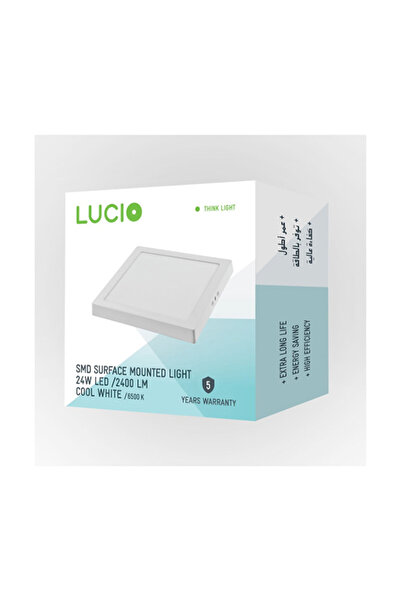 LUCİO 24W 2400 Lumens SMD Surface Mounted Square LED Panel Light