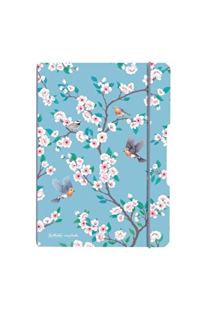 Herlitz Caiet My.book Flex A5, Culoare Multicoloră, Material PP, 40 de coli, Format Grilă, Păsări Ladylike