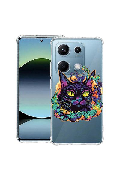 bestcase ® Anit Shock Case For Xiaomi Redmi Note 14S, Dream Colors - Black Cat, 1997762 AS 1571