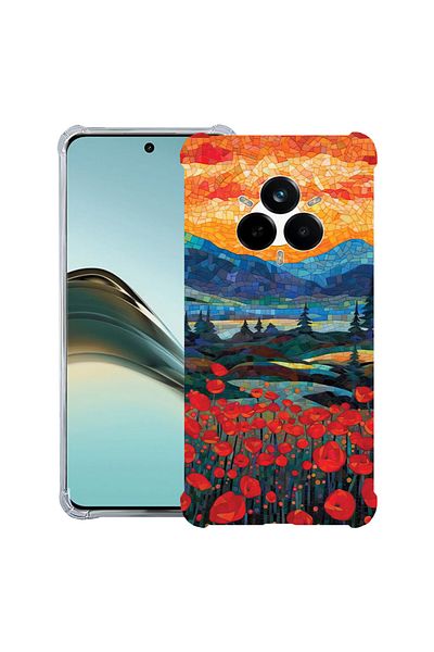 bestcase ® Anit Shock Case For Realme 14 Pro Plus, Poppies in Sunset, 1997763 AS 1274