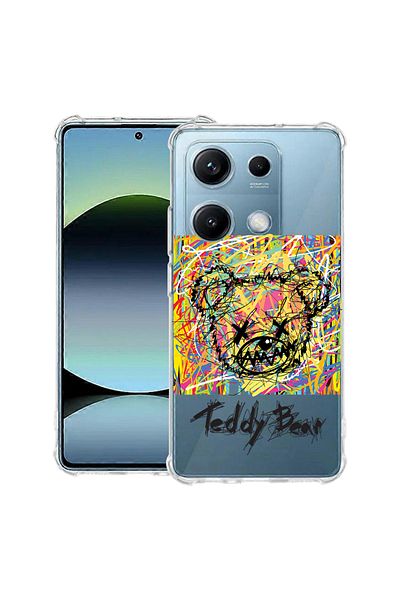 bestcase ® Anit Shock Case For Xiaomi Redmi Note 14S, Teddy Bear Abstract, 1997762 AS 1564