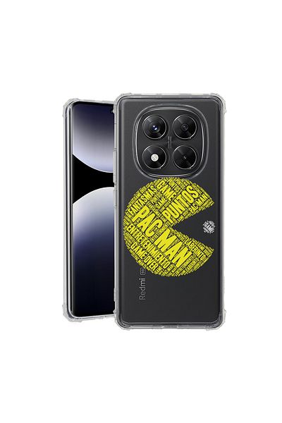 bestcase ® Anit Shock Case For Xiaomi Redmi Note 14 Pro 4G, Calligraphy PacMan, 1997764 AS 1540