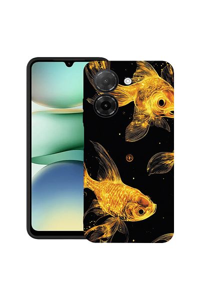 bestcase ® Slim Silicon Case For Xiaomi Redmi A5, Gold Fishes, 2030991 B 1464
