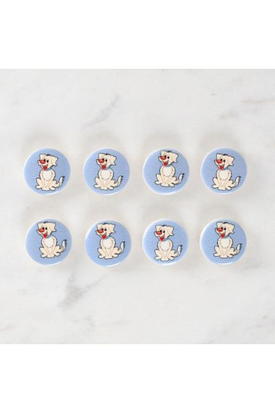 MBB ETİCARET Loren Crafts 8-Piece Dog Button - 1243