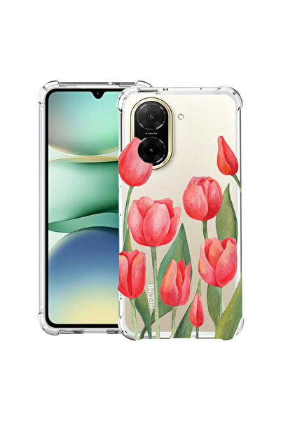 bestcase ® Carcasă Anit Shock pentru Xiaomi Redmi A5, Lalele Roșii, 2030996 AS 633