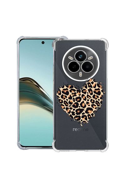 bestcase ® Anit Shock Case For Realme 14 Pro Plus, Leopard Heart, 1997763 AS 761
