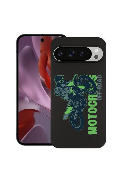 bestcase ® Slim Silicon Case For Google Pixel 10 / Pixel 10 Pro, Motocross, 2030992 B 819