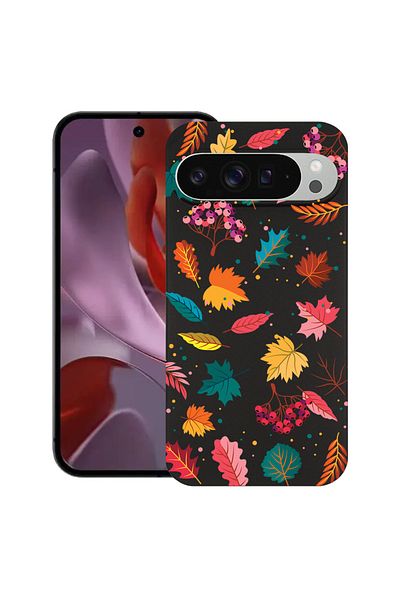 bestcase ® Slim Silicon Case For Google Pixel 10 Pro XL, Autumn Colors - Leafs, 2036426 B 99