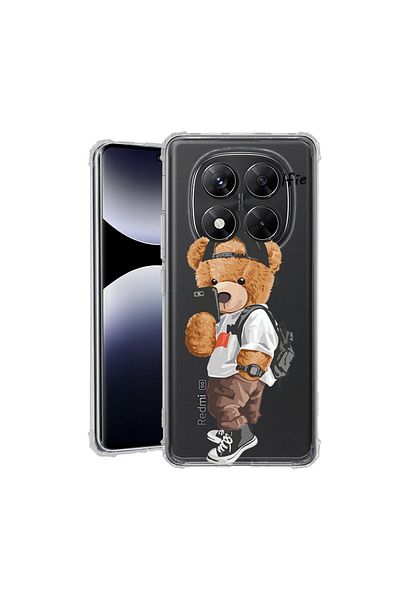 bestcase ® Anit Shock Case For Xiaomi Redmi Note 14 Pro 4G, Selfie Teddy Bear, 1997764 AS 925