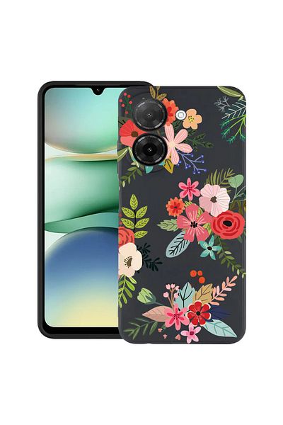 bestcase ® Slim Silicon Case For Xiaomi Redmi A5, Flowers, 2030991 B 630