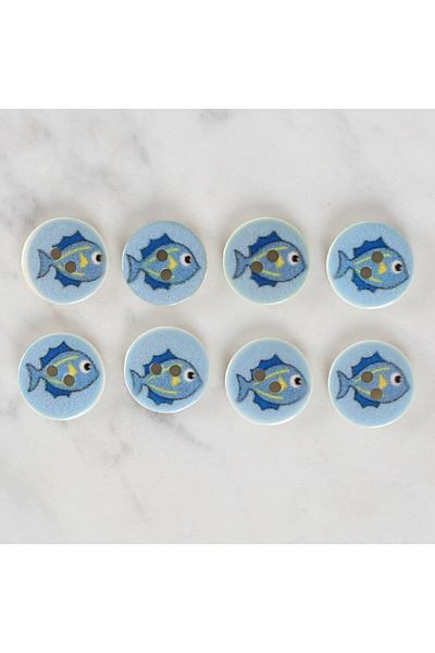 MBB ETİCARET Loren Crafts 8-Piece Fish Button - 1160