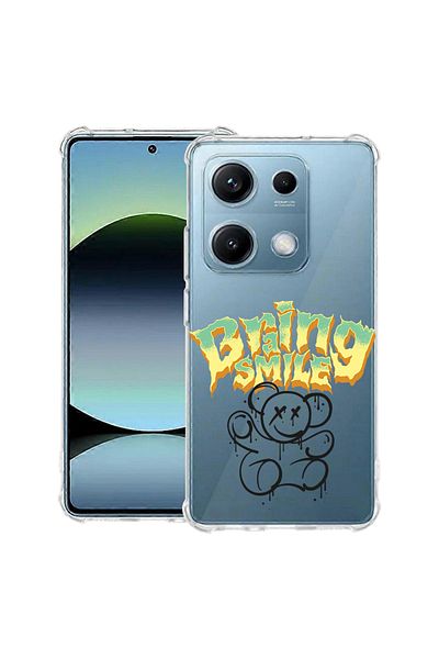 bestcase ® Anit Shock Case For Xiaomi Redmi Note 14S, Teddy Bear Braing Smile, 1997762 AS 1557