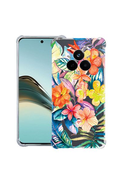 bestcase ® Anit Shock Case For Realme 14 Pro Plus, Topical Flowers, 1997763 AS 498