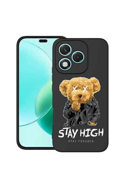 bestcase ® Slim Silicon Case For Honor 400 Lite, Stay High Teddy Bear, 2022870 B 1824