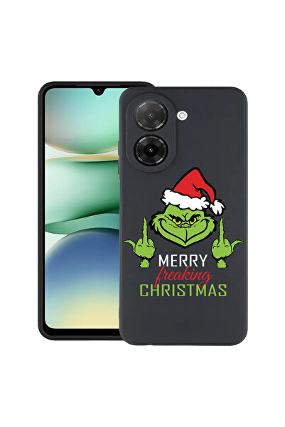 bestcase ® Husă subțire din silicon pentru Xiaomi Redmi A5, Grinch - Crăciun ...