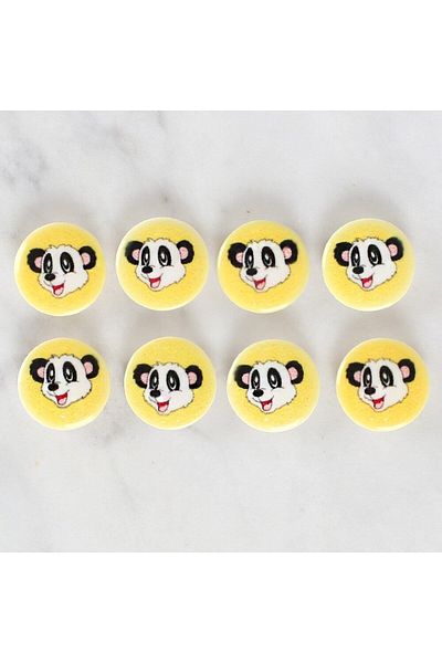 MBB ETİCARET Loren Crafts 8-Piece Panda Button - 1060