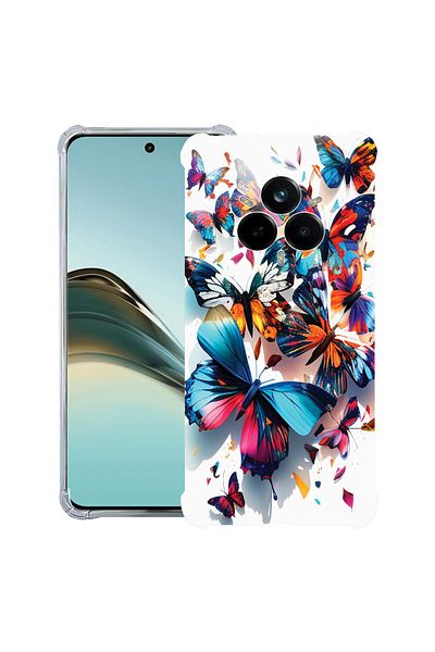 bestcase ® Anit Shock Case For Realme 14 Pro Plus, Colorful Butterflies, 1997763 AS 1226