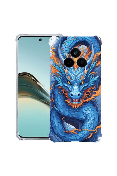bestcase ® Anit Shock Case For Realme 14 Pro Plus, Blue Dragon, 1997763 AS 1408