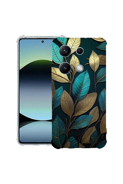 bestcase ® Anit Shock Case For Xiaomi Redmi Note 14S, Golden Feathers, 1997762 AS 1164
