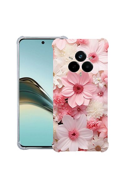 bestcase ® Anit Shock Case For Realme 14 Pro Plus, Pink And White Daisy, 1997763 AS 1145