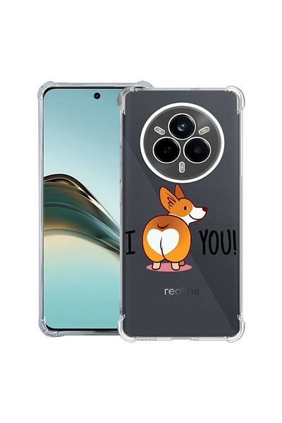 bestcase ® Anit Shock Case For Realme 14 Pro Plus, Sweet doggy Emoji, 1997763 AS 593