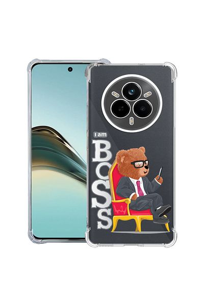 bestcase ® Anit Shock Case For Realme 14 Pro Plus, Teddy Bear - I'm Boss, 1997763 AS 1496