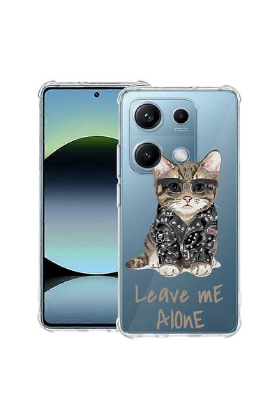 bestcase ® Anit Shock Case For Xiaomi Redmi Note 14S, Leave Me Alone Cat, 1997762 AS 1796