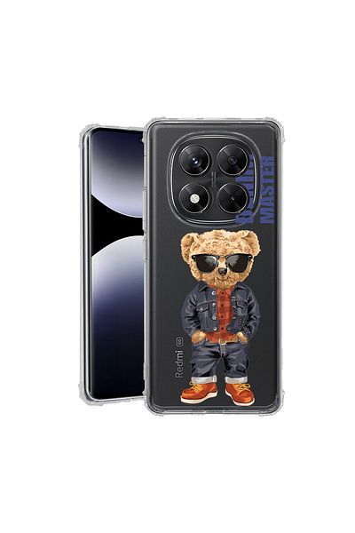 bestcase ® Anit Shock Case For Xiaomi Redmi Note 14 Pro 4G, Denim Master - Teddy Bear, 1997764 AS 927