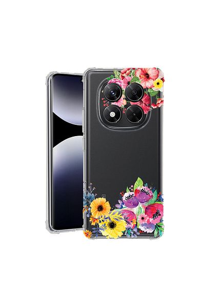 bestcase ® Anit Shock Case For Xiaomi Redmi Note 14 Pro 4G, Flowers, 1997764 AS 56