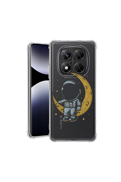 bestcase ® Anit Shock Case For Xiaomi Redmi Note 14 Pro 4G, Astronaut on Moon, 1997764 AS 997